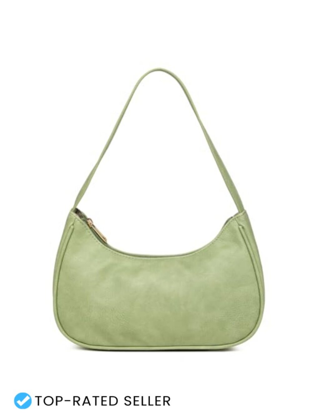 Vegan Leather Hobo Shoulder Bag Sling Tote Handbag Retro Clutch Purse Zip